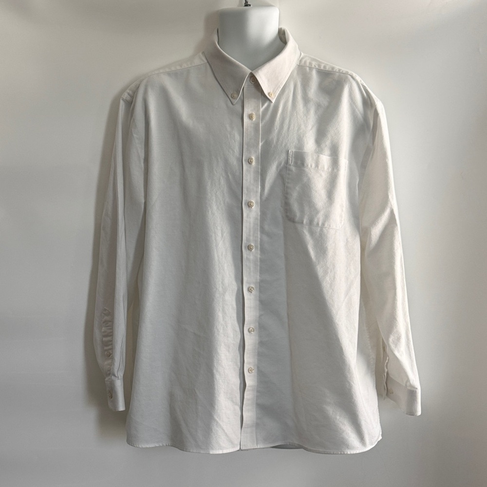 GEORGE™️ Size 2XL Classic White Men's Dress Shirt